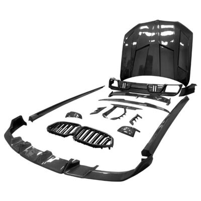 Części samochodowe dla BMW X6M F96 Zestaw nadwozia z włókna węglowego X6M F96 Zmodernizowany styl projektowania LARTE Front Shovel Diffuser Spoiler Body Kit