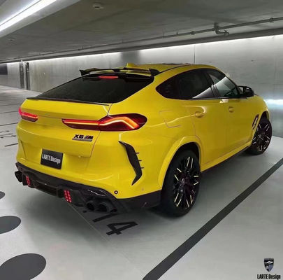 Części samochodowe dla BMW X6M F96 Zestaw nadwozia z włókna węglowego X6M F96 Zmodernizowany styl projektowania LARTE Front Shovel Diffuser Spoiler Body Kit