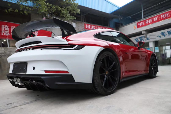 Zestaw nadwozia z materiału plastikowego PP dla Porsche911 992 992 Modernizowany styl GT3 przedni i tylni zderzak bielizna boczna spoiler kapelusz nadwozia