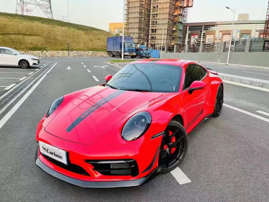 dla Porsche 992 Włókno węglowe Body Kit 992 Włókno węglowe przednie usta dyfuzor spódnica boczna spoiler fender kaptur