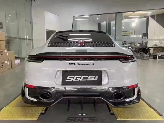 dla Porsche 992 Włókno węglowe Body Kit 992 Włókno węglowe przednie usta dyfuzor spódnica boczna spoiler fender kaptur