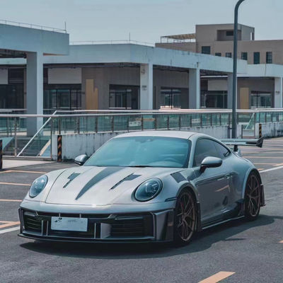 Dla Porsche 911 992 Zestaw nadwozia z włókna węglowego 992 Zmodernizowany zestaw nadwozia w stylu MIW przedni i tylni zderzak spoiler Hood szeroki