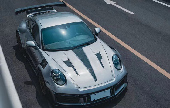 Dla Porsche 911 992 Zestaw nadwozia z włókna węglowego 992 Zmodernizowany zestaw nadwozia w stylu MIW przedni i tylni zderzak spoiler Hood szeroki