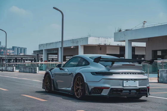 Dla Porsche 911 992 Zestaw nadwozia z włókna węglowego 992 Zmodernizowany zestaw nadwozia w stylu MIW przedni i tylni zderzak spoiler Hood szeroki