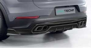 Do Porsche Cayenne Włókno węglowe Body Kit Cayenne Włókno węglowe przedni dyfuzor wargi spoiler górne skrzydło kaptur suknia boczna