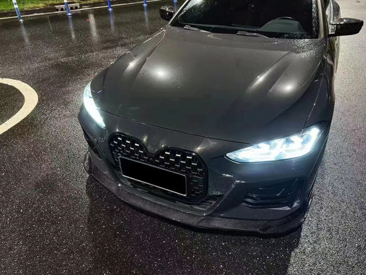Zestaw nadwozia z włókien węglowych dla BMW serii 4 G22 G22 Węglowy przedni łopatka dyfuzor spoiler boczny spódnica suchy zestaw nadwozia z włókien węglowych