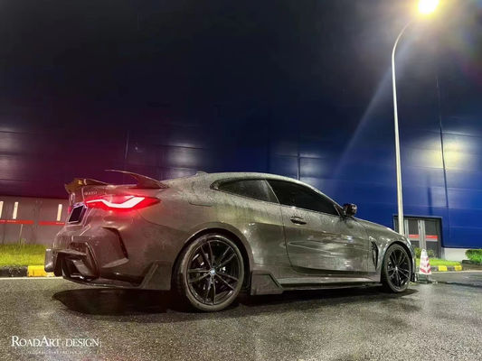 Zestaw nadwozia z włókien węglowych dla BMW serii 4 G22 G22 Węglowy przedni łopatka dyfuzor spoiler boczny spódnica suchy zestaw nadwozia z włókien węglowych