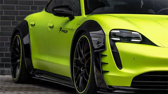 Do Porsche Taycan szerokokadłubowy zestaw Taycan Uaktualnia PD-style Węglowe włókno przednie usta Dyfuzor spoiler bok spódniczka koło łuk