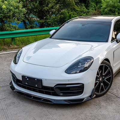 Dla Porsche Panamera, zestaw nadwozia z włókna węglowego, Panamera, z włókna węglowego, przednia dyfuzja warg spoiler, spódnica