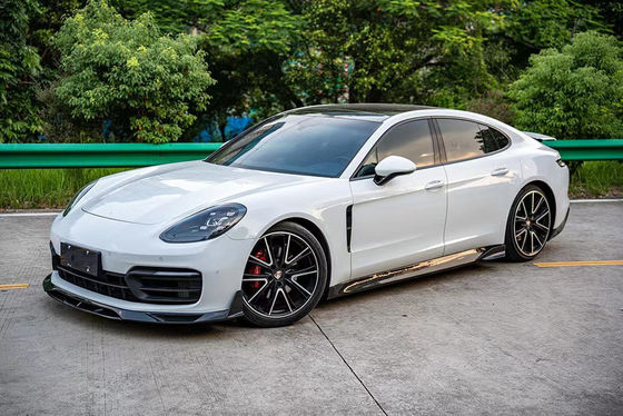 Dla Porsche Panamera, zestaw nadwozia z włókna węglowego, Panamera, z włókna węglowego, przednia dyfuzja warg spoiler, spódnica