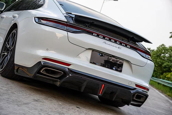 Dla Porsche Panamera, zestaw nadwozia z włókna węglowego, Panamera, z włókna węglowego, przednia dyfuzja warg spoiler, spódnica