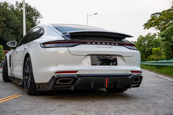 Dla Porsche Panamera, zestaw nadwozia z włókna węglowego, Panamera, z włókna węglowego, przednia dyfuzja warg spoiler, spódnica