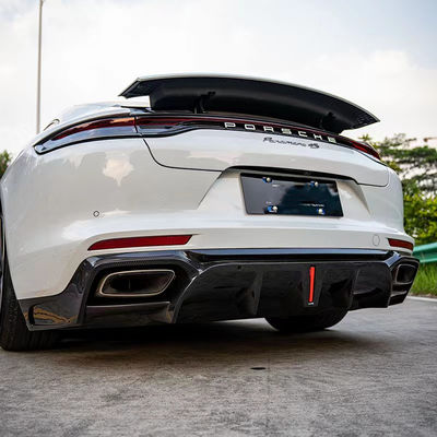 Dla Porsche Panamera, zestaw nadwozia z włókna węglowego, Panamera, z włókna węglowego, przednia dyfuzja warg spoiler, spódnica
