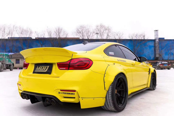 LB Wide-body Kit dla BMW M4 F82 Wide-body Kit M4 F82 Zmodernizowany LB Style Front Lip Diffuser Spoiler Carbon Fiber Body Kit