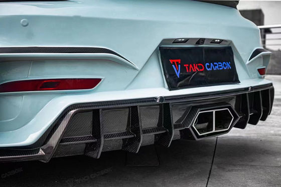 Lake Blue GTS Porsche Body Kit 718 Side Skirt 2017 - 2019 Bumper Spoiler