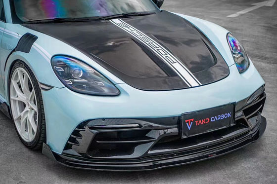 Lake Blue GTS Porsche Body Kit 718 Side Skirt 2017 - 2019 Bumper Spoiler