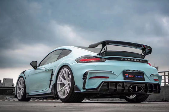 Lake Blue GTS Porsche Body Kit 718 Side Skirt 2017 - 2019 Bumper Spoiler