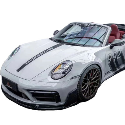 Dla Porsche 992s Węglowodanowy zestaw nadwozia 992s AE Style suchy węglowodanowy przedni dyfuzor spoiler boczny spódnica