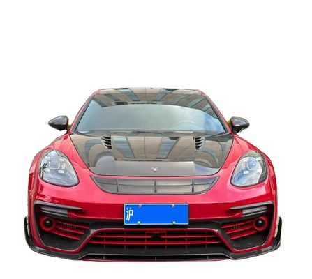 MSY Panamera 971 Body Kit Czerwone włókna węglowe Zastąpienie przedniego zderzaka spoiler Widebody Kit
