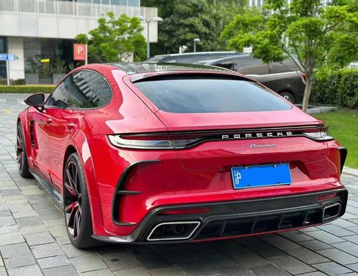 MSY Panamera 971 Body Kit Czerwone włókna węglowe Zastąpienie przedniego zderzaka spoiler Widebody Kit