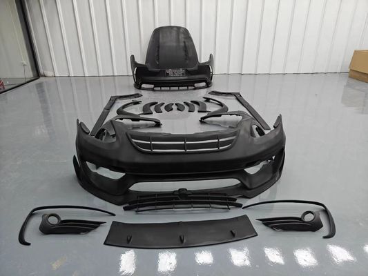 MSY Panamera 971 Body Kit Czerwone włókna węglowe Zastąpienie przedniego zderzaka spoiler Widebody Kit