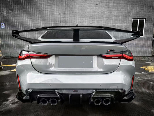 Dla BMW serii 4 G80 G82 M3 M4 Spoiler z włókna węglowego G80 G82 M3 M4 Zmodernizowane skrzydło spoiler w stylu GTR