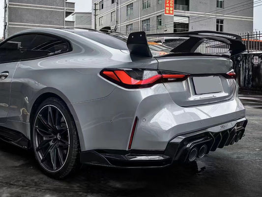 Dla BMW serii 4 G80 G82 M3 M4 Spoiler z włókna węglowego G80 G82 M3 M4 Zmodernizowane skrzydło spoiler w stylu GTR