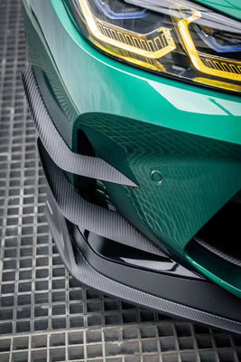Do BMW G80 G82 M3 M4 Zestaw nadwozia z włókna węglowego G80 G82 M3 M4 Modernizowany styl AE Front Lip Diffuser Spoiler Side Skirt Body