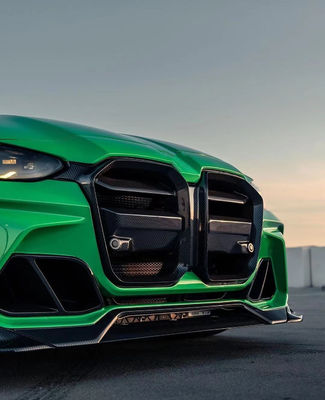 Dla BMW M3 M4 Zestaw nadwozia z włókna węglowego G80 G82M3 M4 Aktualizowany VORS Style Węglowy przedni zderzak