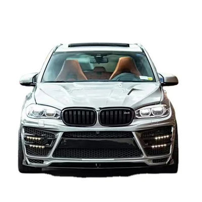 Do BMW X5 X5M szerokiego typu X5 X5M Modernizowany RD Włókno węglowe Front and Rear Bumper Spoiler Hood Widebody Kit