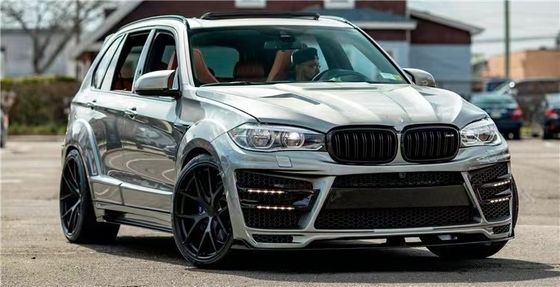 Do BMW X5 X5M szerokiego typu X5 X5M Modernizowany RD Włókno węglowe Front and Rear Bumper Spoiler Hood Widebody Kit