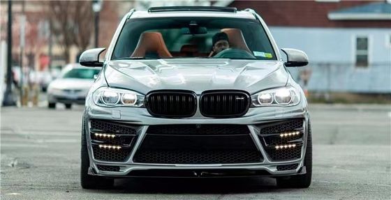 Do BMW X5 X5M szerokiego typu X5 X5M Modernizowany RD Włókno węglowe Front and Rear Bumper Spoiler Hood Widebody Kit