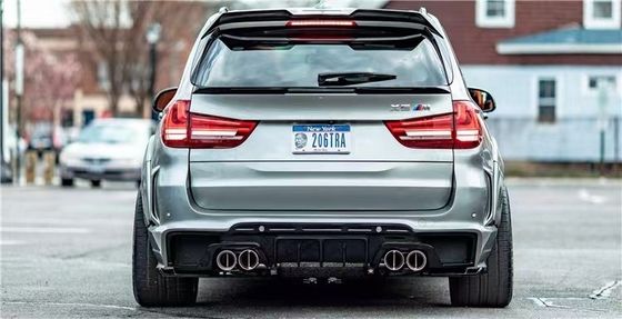 Do BMW X5 X5M szerokiego typu X5 X5M Modernizowany RD Włókno węglowe Front and Rear Bumper Spoiler Hood Widebody Kit