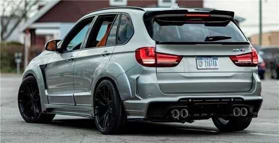 Do BMW X5 X5M szerokiego typu X5 X5M Modernizowany RD Włókno węglowe Front and Rear Bumper Spoiler Hood Widebody Kit