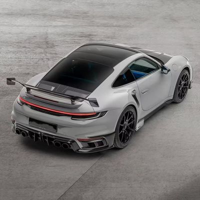 992 Turbo Porsche Body Kit Włókno węglowe MSY Style Diy tylny zderzak spoiler Hood