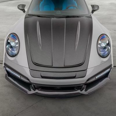 992 Turbo Porsche Body Kit Włókno węglowe MSY Style Diy tylny zderzak spoiler Hood