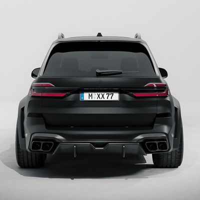 Do BMW X7 Zestaw nadwozia z włókna węglowego Zestaw nadwozia z włókna węglowego przedni dyfuzor warg spoiler kapelusz boczny spódnica szeroka