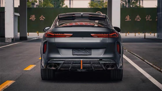 Do BMW X5M X6M Zestaw nadwozia z włókna węglowego X5M X6M Węglowodanowy przedni dyfuzor warg spoiler boczny