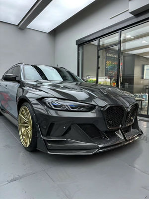 4 Coupe Bmw M3 Body Kit Blue Zastąpić Front GEEX Style Front Bumper Fender