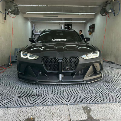4 Coupe Bmw M3 Body Kit Blue Zastąpić Front GEEX Style Front Bumper Fender