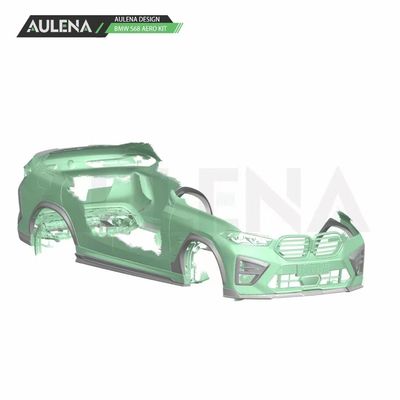 SUV Bmw X6 Body Kit Włókno węglowe X6M Front Bumper Lip Splitter Spoiler Side