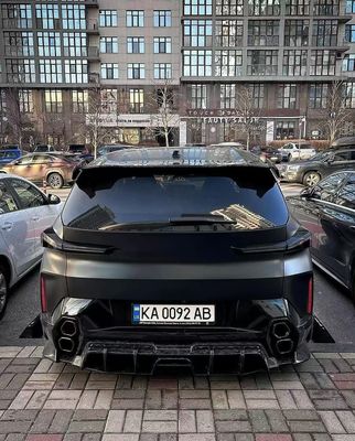 XM Bmw Wide Body Kit Włókno węglowe przednie spoiler wargi czarny