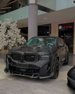 XM Bmw Wide Body Kit Włókno węglowe przednie spoiler wargi czarny