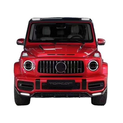 Wysokiej jakości włókno węglowe W464 G500 G63 Body Kit W464 Upgrade Topcar Style Front Shovel Rear Lip Spoiler