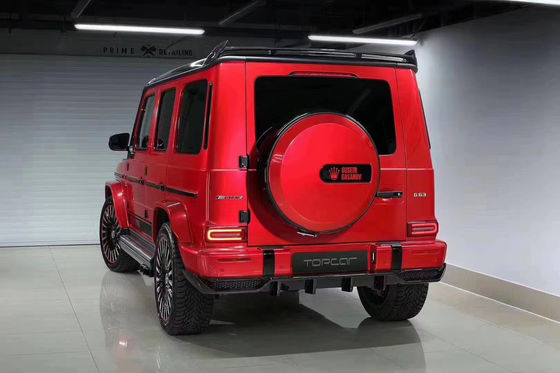 Wysokiej jakości włókno węglowe W464 G500 G63 Body Kit W464 Upgrade Topcar Style Front Shovel Rear Lip Spoiler