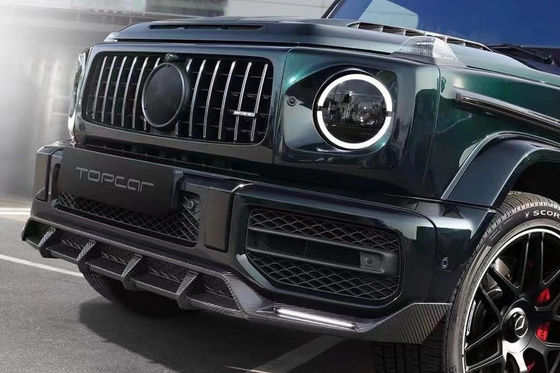 Wysokiej jakości włókno węglowe W464 G500 G63 Body Kit W464 Upgrade Topcar Style Front Shovel Rear Lip Spoiler