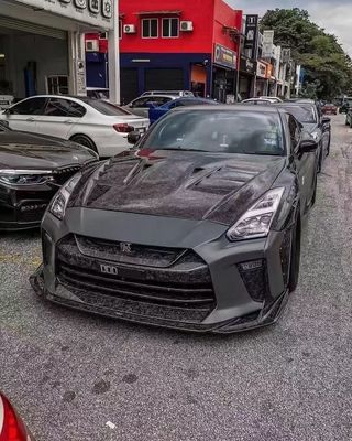 Do Nissan GTR R35 Karbonowe włókna Body Kit GTR Uaktualnione Top Style Włókna węglowe przednia i tylna zderzak