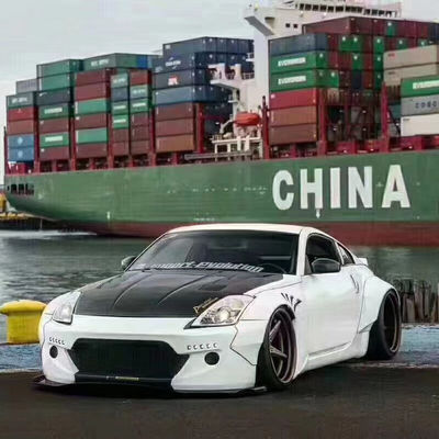 350Z Nissan Body Kit Włókno z żywicy tylny zderzak, dyfuzor samochodowy, przedni spoiler, spódnica.