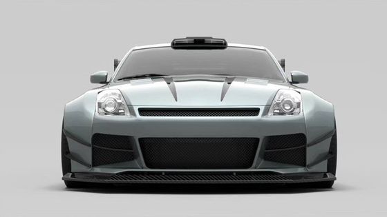Air Knife FRP Nissan 350z Wide Body Kit Side Skirts OEM Front And Rear Bumper