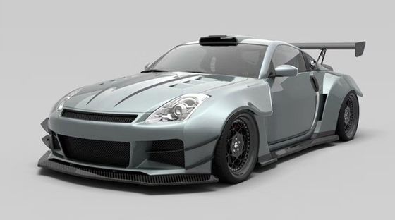 Air Knife FRP Nissan 350z Wide Body Kit Side Skirts OEM Front And Rear Bumper